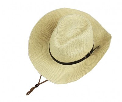 SKB003 Design Western Cowboy Hat Style Custom Foldable Straw Hat Style Foldable Customized Sunshade Hat Style Straw Hat Center detail view-4